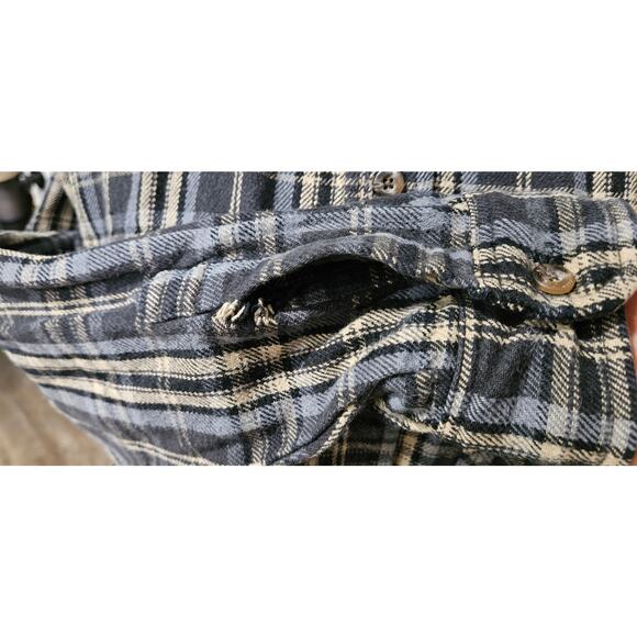 Craftsman Men's Large Plaid 100% Cotton Button Down Shirt - Picture 7 of 8